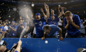 the blue jays fans in joy