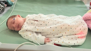 As a newborn, Katrina Bellavance’s daughter caught RSV and spent several days in hospital on oxygen.